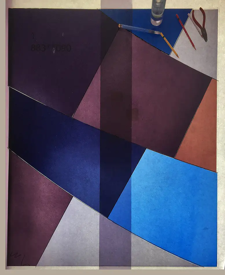 Colourful stained glass process