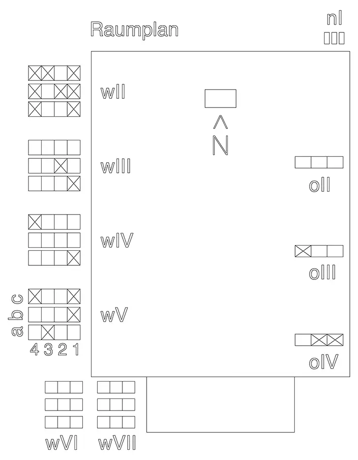 Restoration of the stained glass windows in Priesterseminar Innsbruck - plan