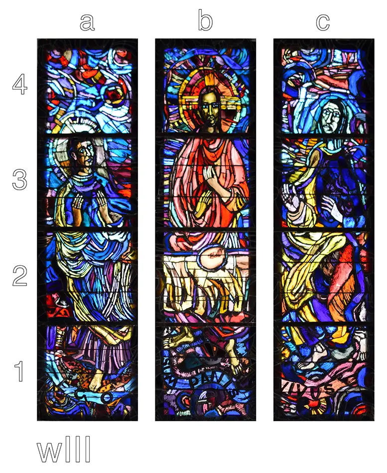 Restoration of the stained glass windows in Priesterseminar Innsbruck - window documentation