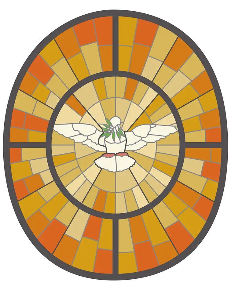 Bernini, Krabonoš, stained glass
