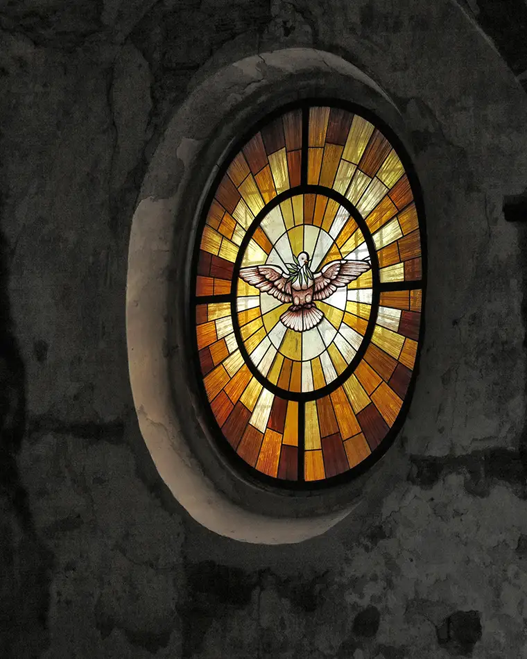 Bernini, Krabonoš, stained glass