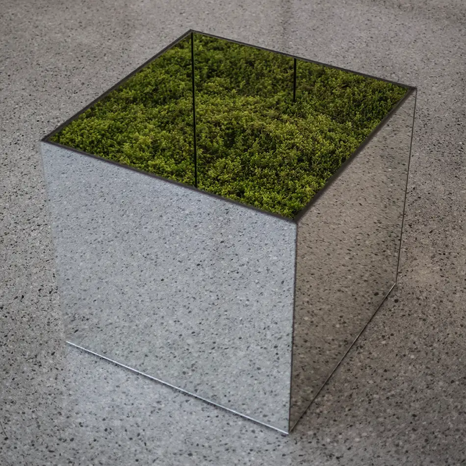 Ecotopia - Spiegel Kunst Installation - Ansicht