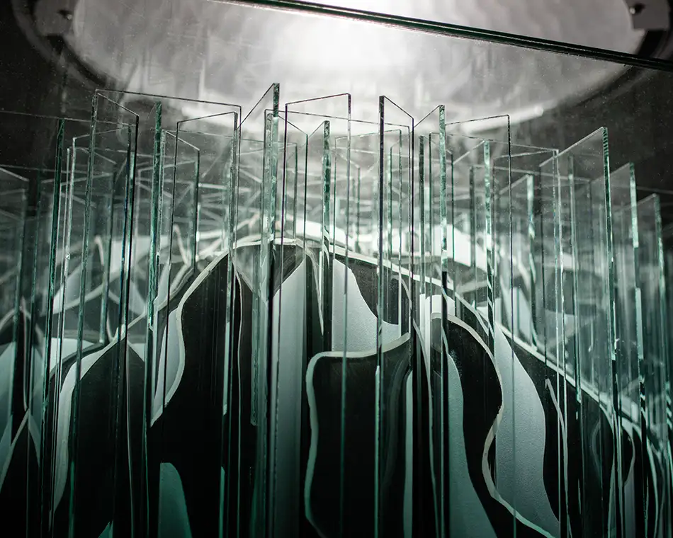 nebulizer detail glass strips